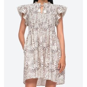 Sea New York Dress | Day Callah Cheetah Short Sleeve Dress | size 6